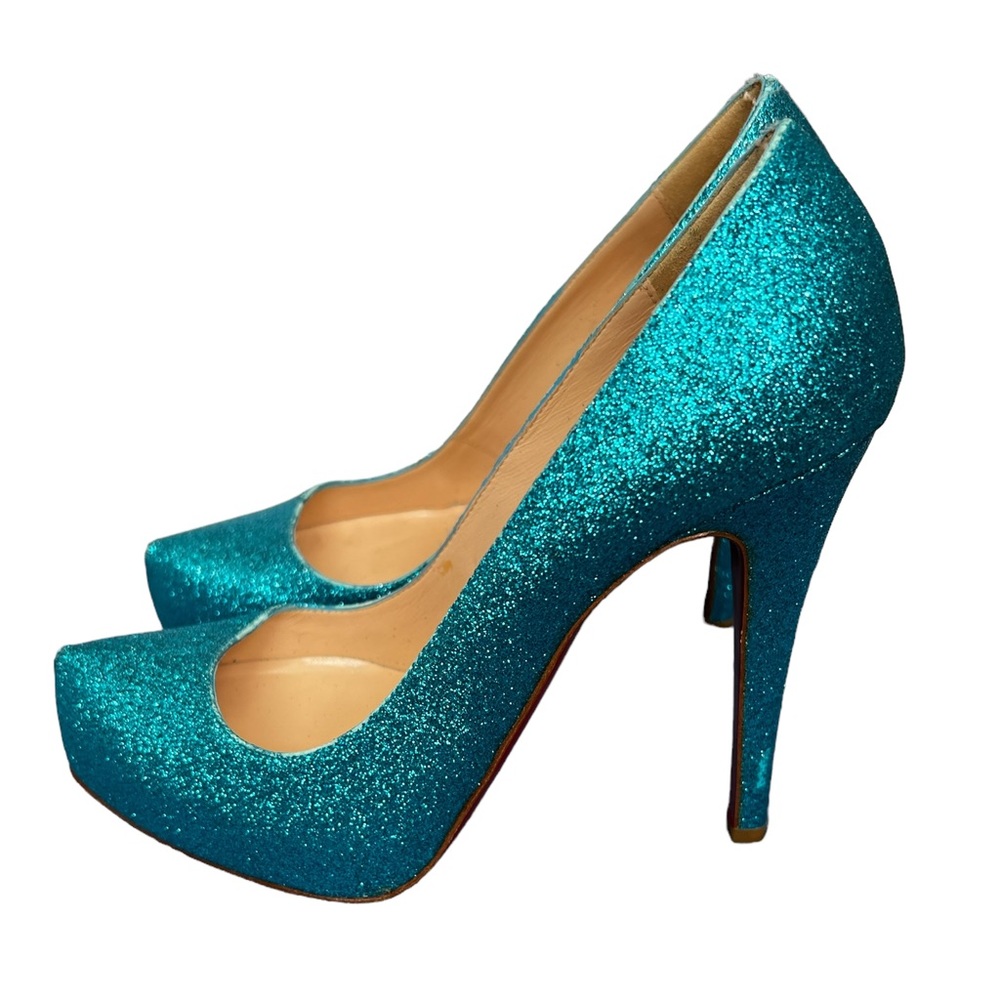 Christian Louboutin glitter high heel pumps size 37